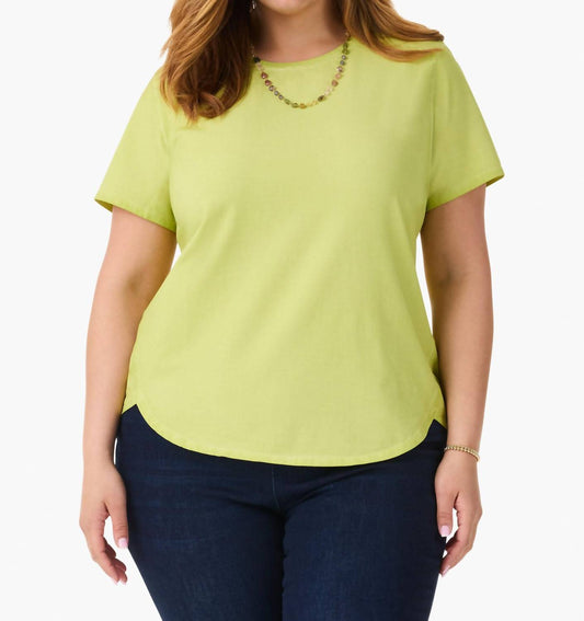 Nic + Zoe - SHORT SLEEVE SHIRT TAIL CREW TEE