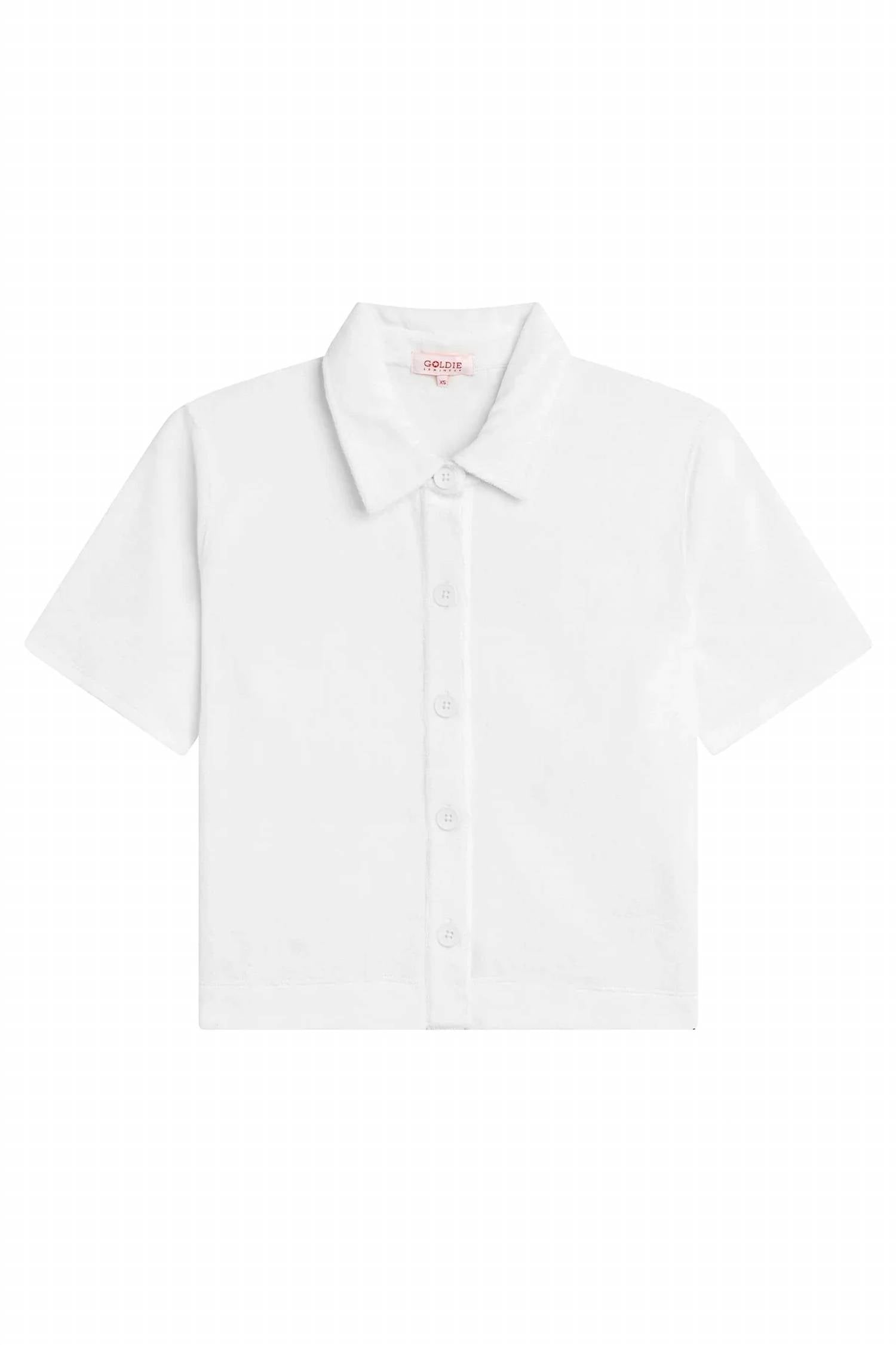 Goldie Lewinter - Luxe Life Short Sleeve Button Down Shirt
