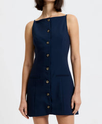 French Connection - Azra Twill Square Neck Dress