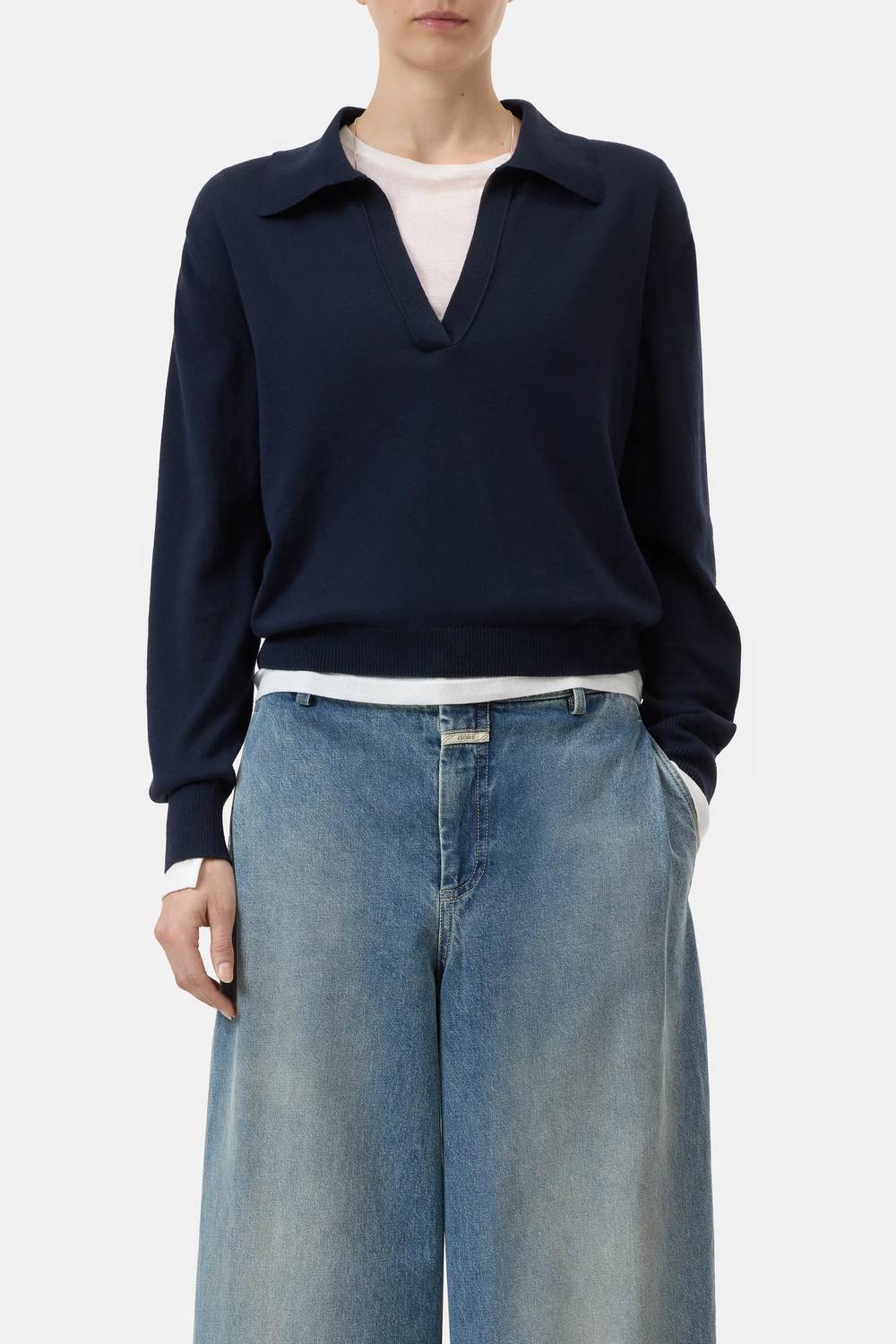 Closed - Polo Long Sleeve Knit Top