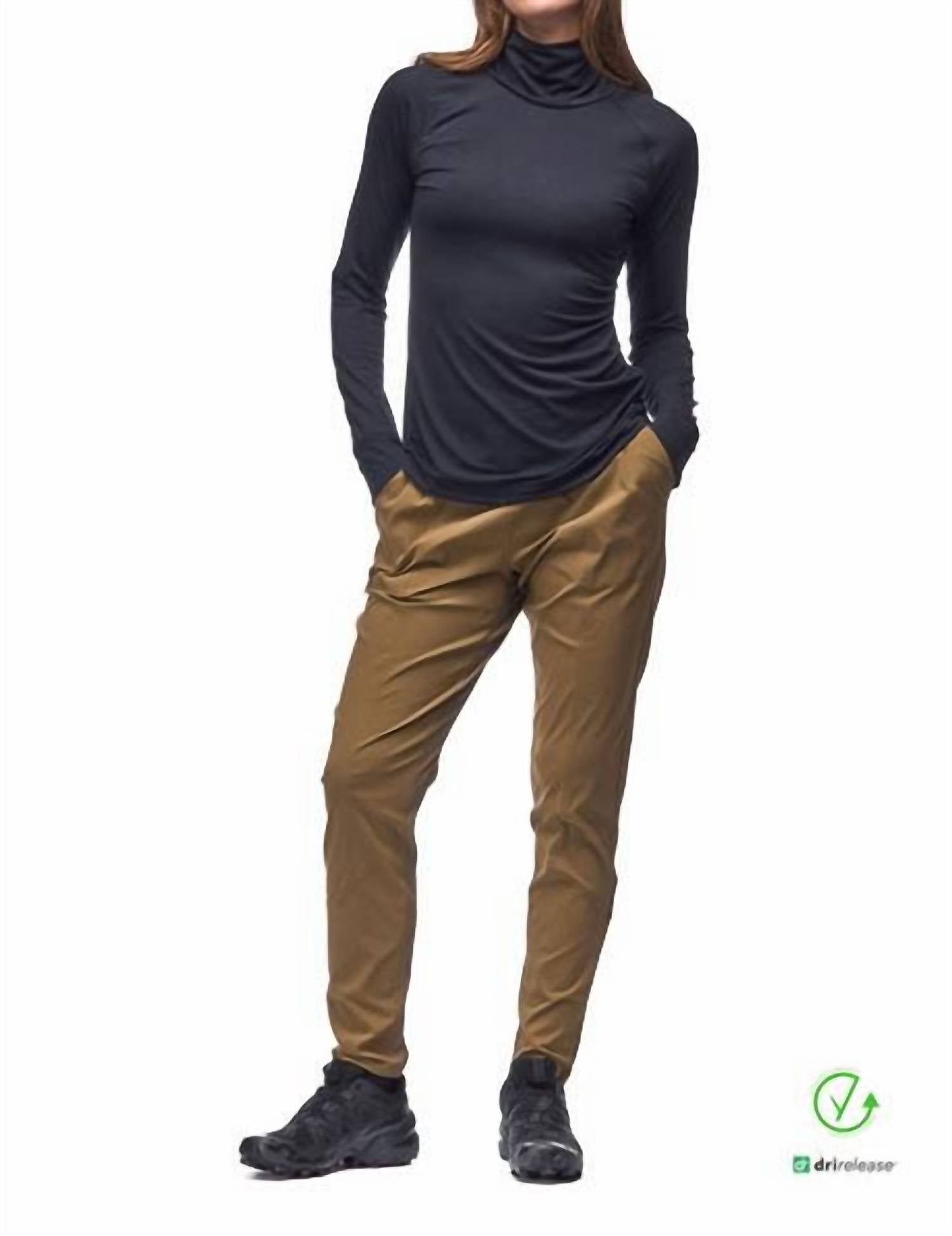 INDYEVA Riga Iii Long Sleeve Shirt in black - women's long sleeve top