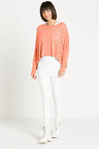 Planet By Lauren G. - Long 3 Hole Punch Sweater