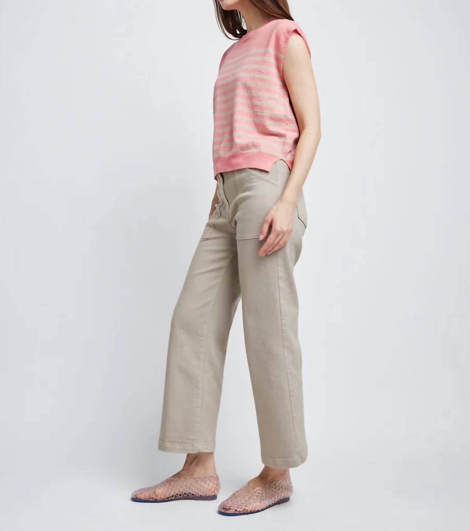 Self Contrast - AMY CREW CAP SWEATER TEE