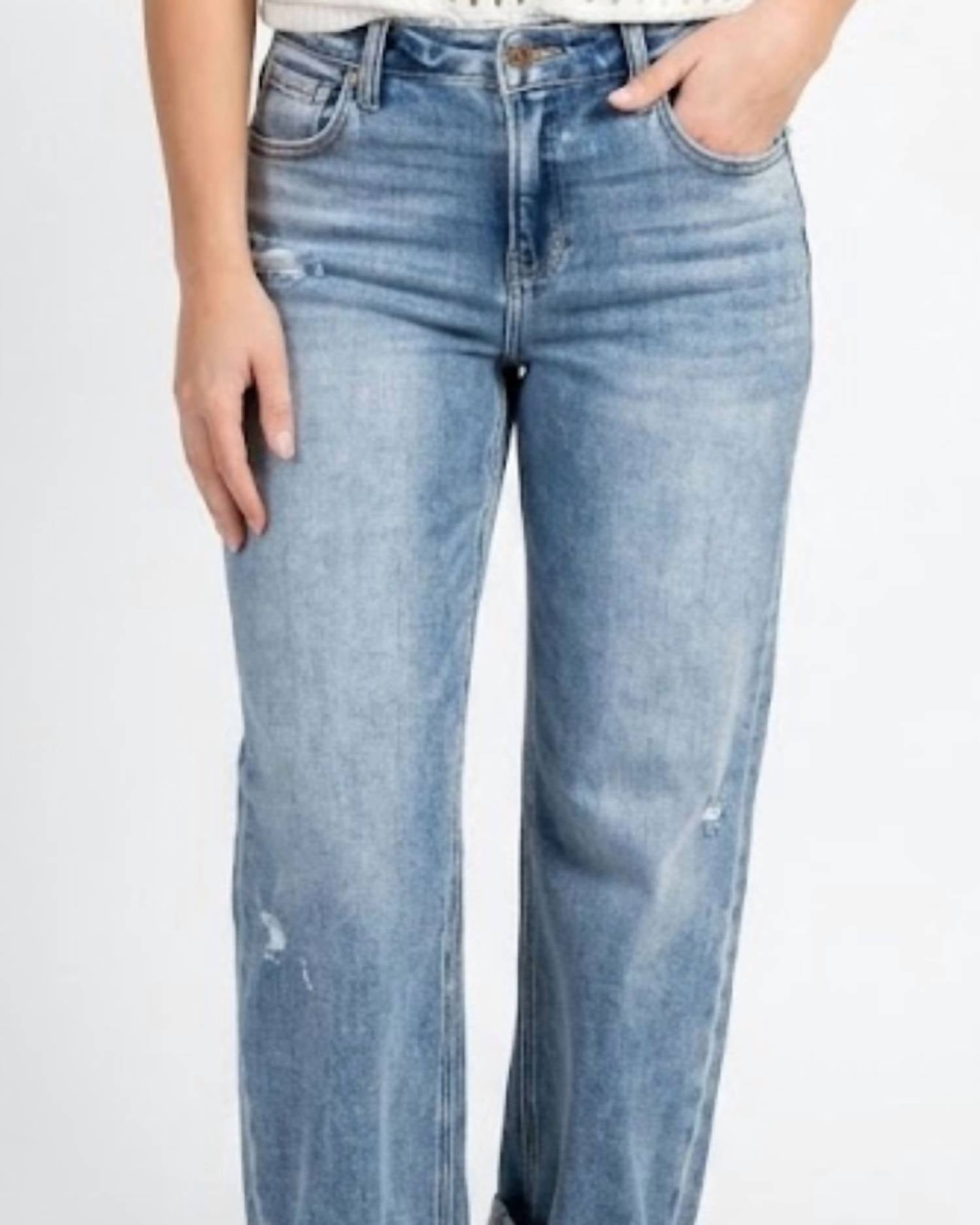 Risen - Stevie Ankle Boyfriend Distressed Jeans