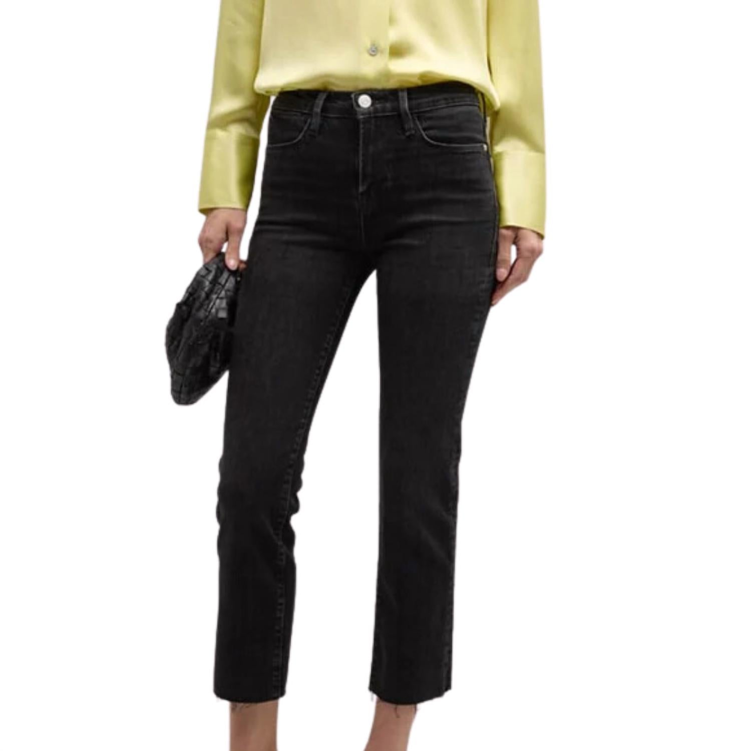 Frame - High Straight Released Hem Jeans