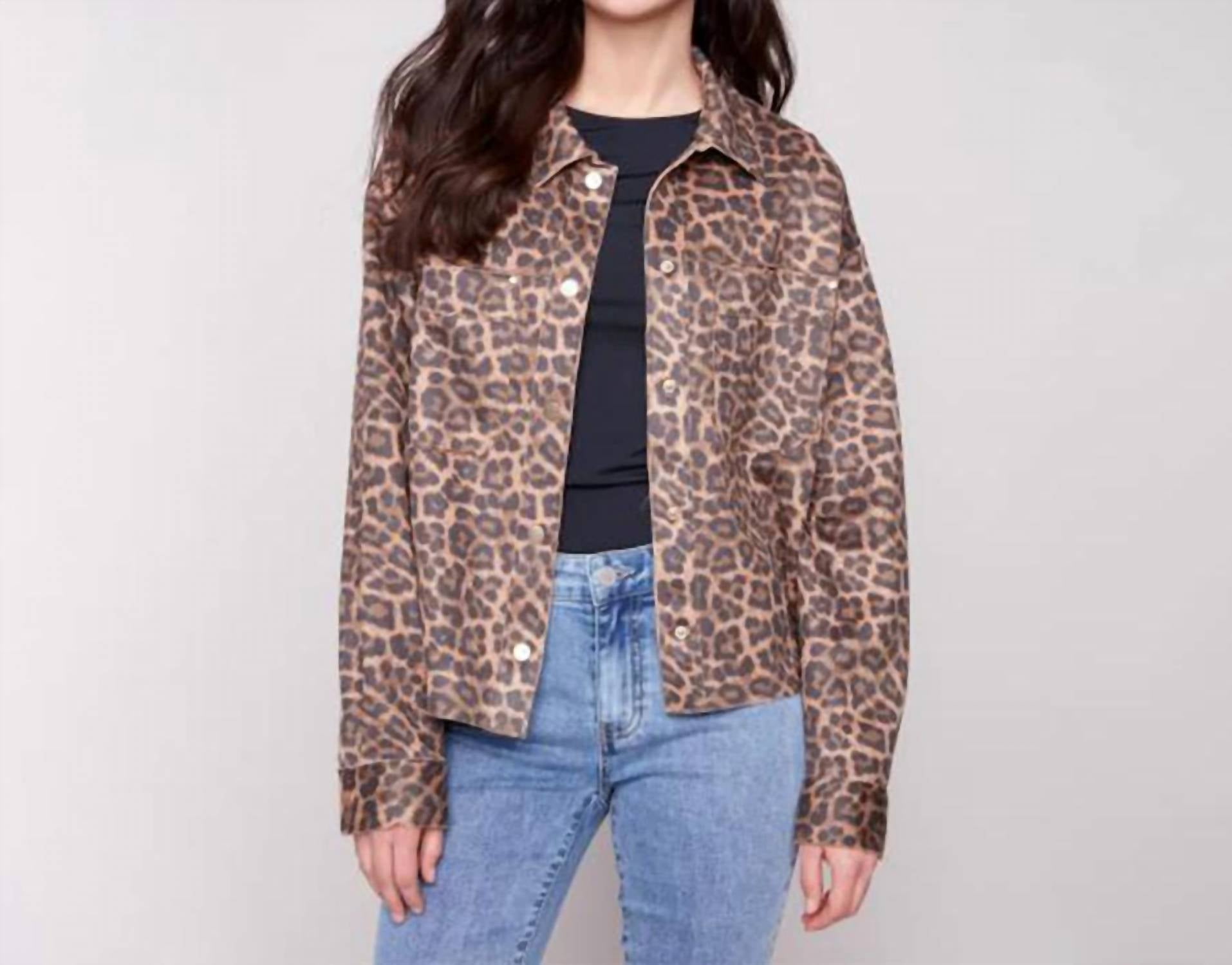 Charlie B - Print Scuba Short Jacket