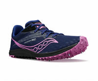 SAUCONY Women's Kilkenny Xc9 Spike Shoe in indigo - women's shoe - detail view