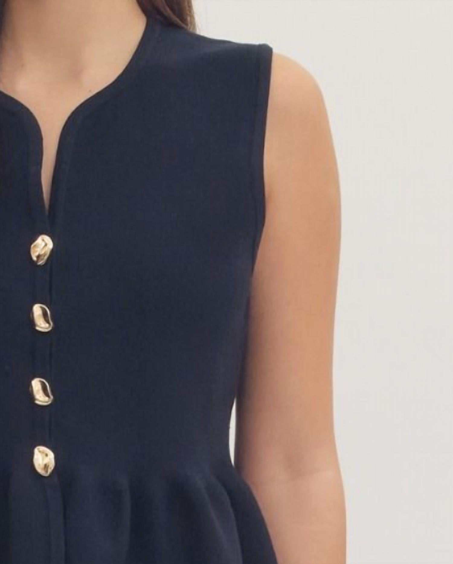 Entro - Sea's The Day Peplum Top