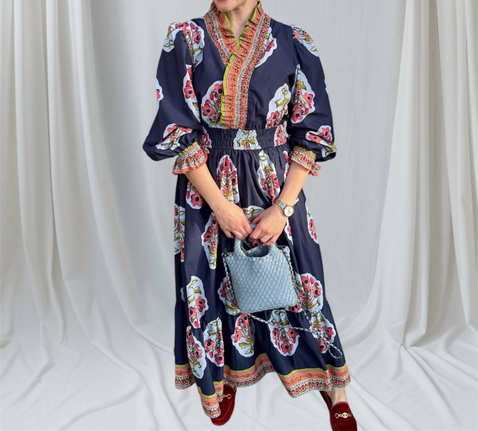 Umgee - Adalia Ruffle Midi Dress