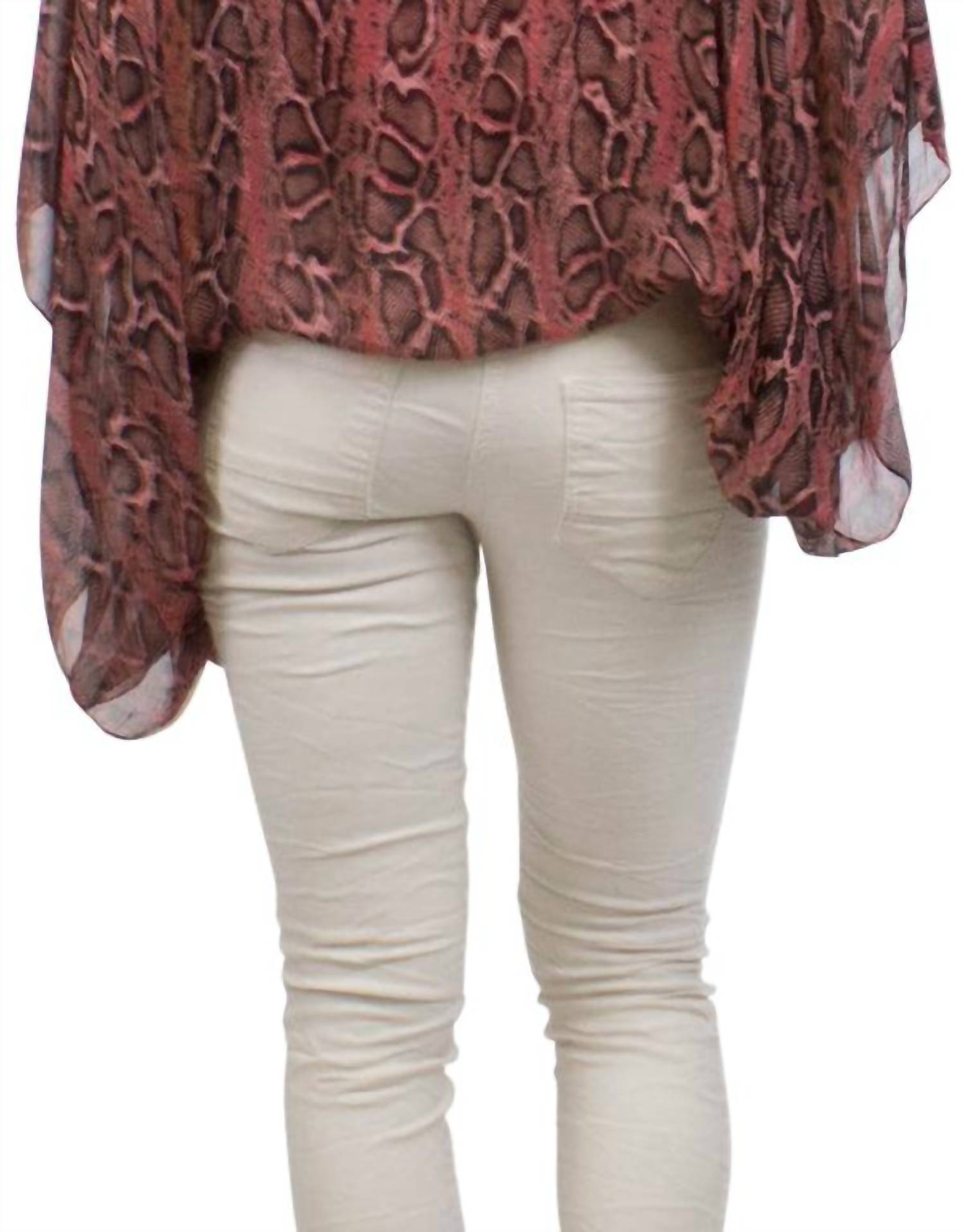 Gigi Moda - Geonna Python Silk Blouse