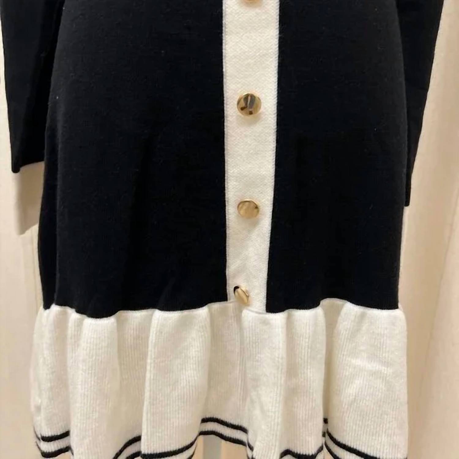 Able - Women's Color Blocked Mini Sweater Dress
