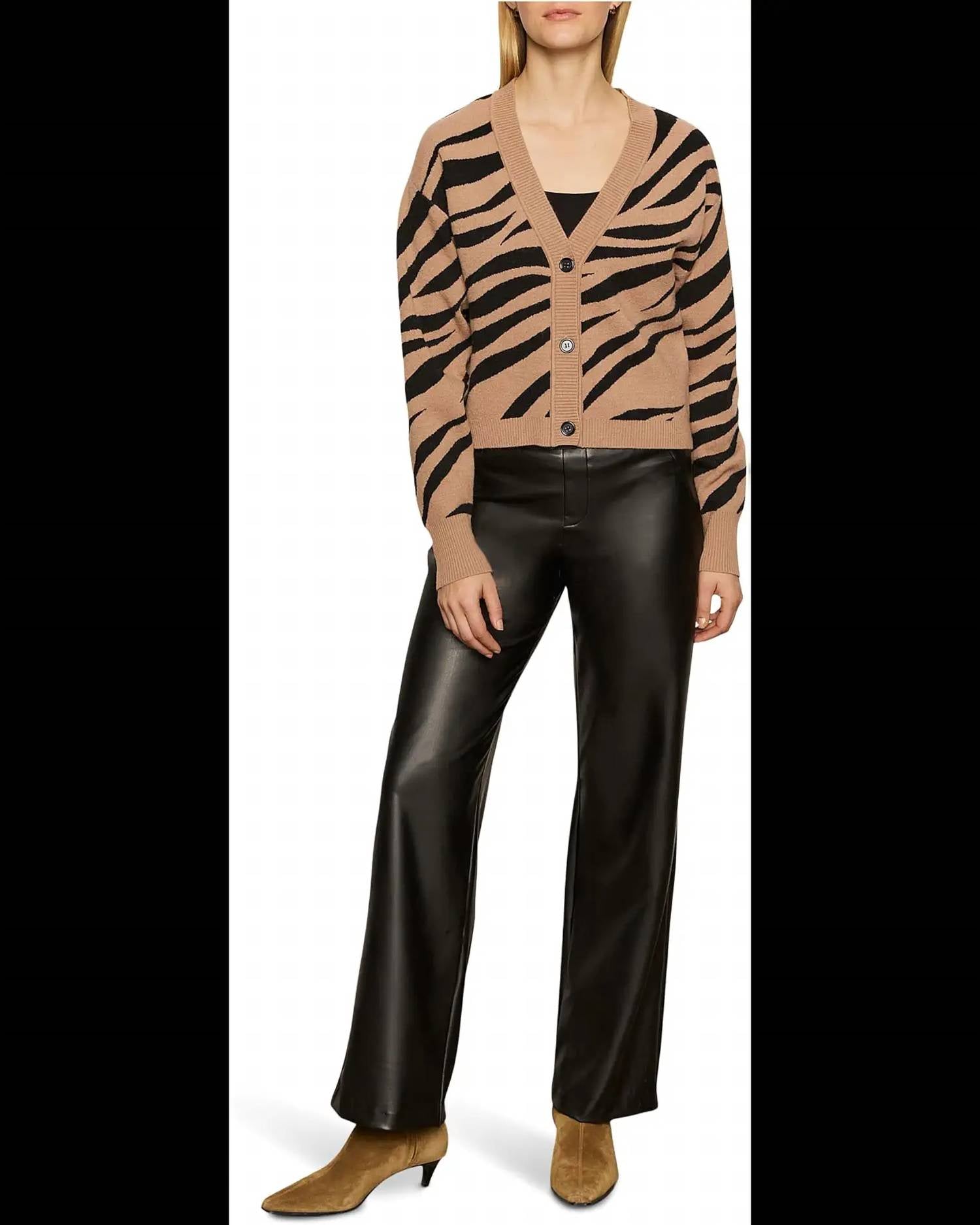 Sanctuary Women's Runway Vegan Leather Trouser in black - women's pants - alternate view