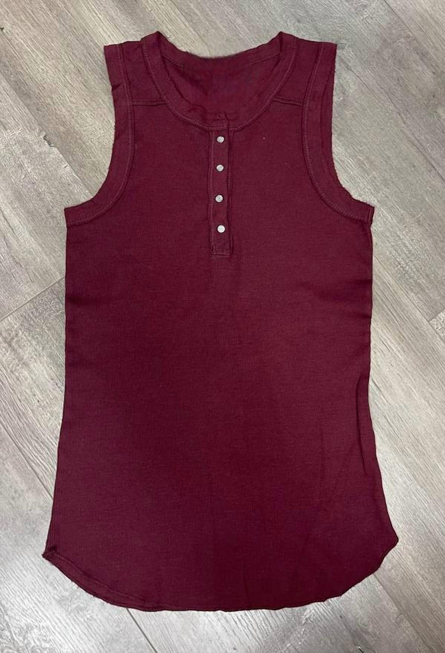 Crown Jewel - Women's Henley Crew Tank