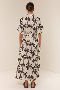 Palm Noosa Memento Maxi Dress in cream - women's dress - detail view