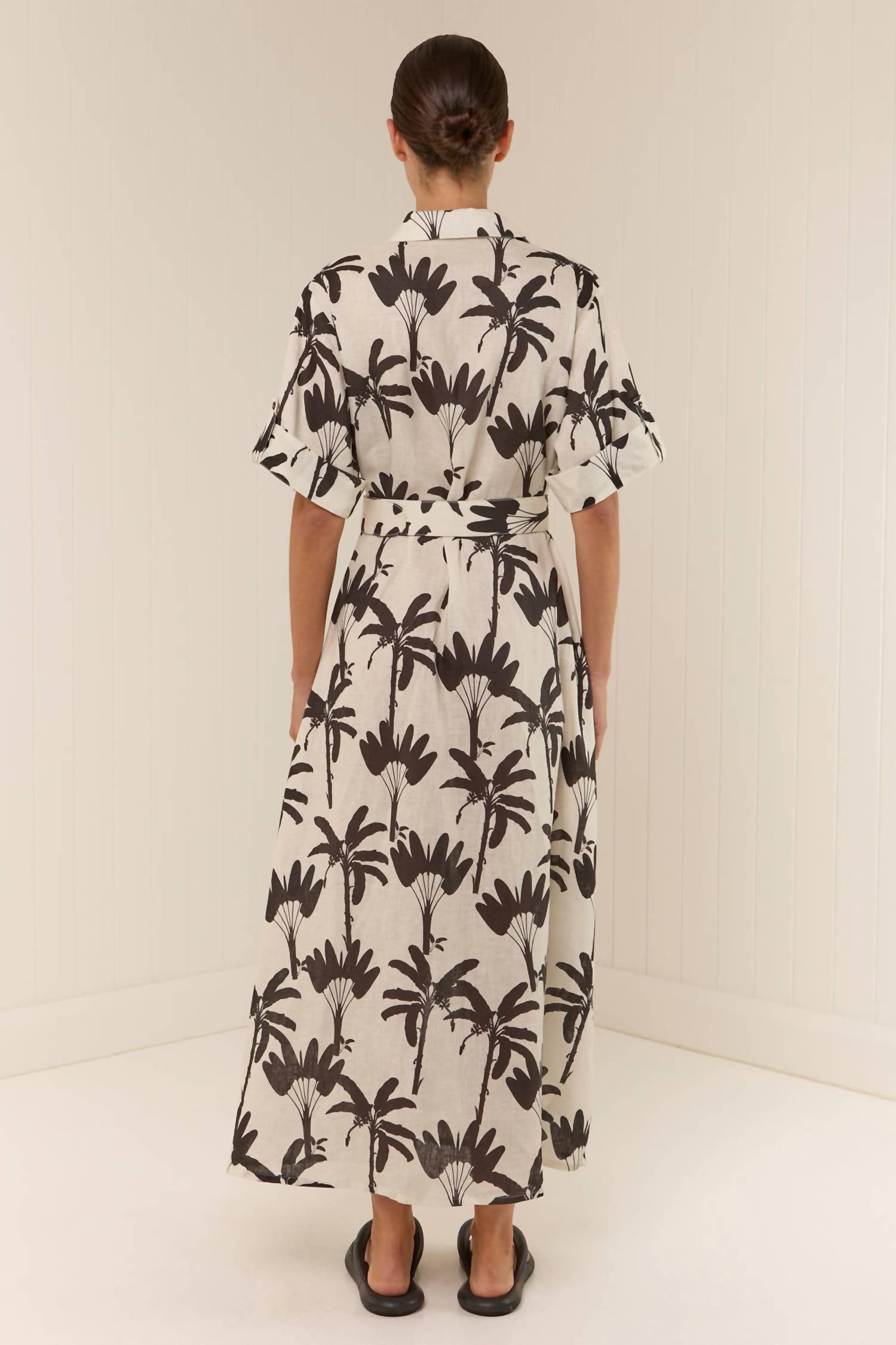 Palm Noosa Memento Maxi Dress in cream - women's dress - detail view