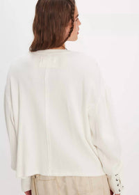 Free People Lapis Cuff Long Sleeve Top in eggshell - women's long sleeve top - view 4
