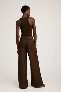 Sprwmn - Wide Leg Pintuck Pant