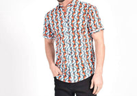 Eight X - Colorful Parrot PopArt Short Sleeve Shirt