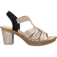 Rieker - Women's Rabea K3 High Heel Ankle Strap Sandal