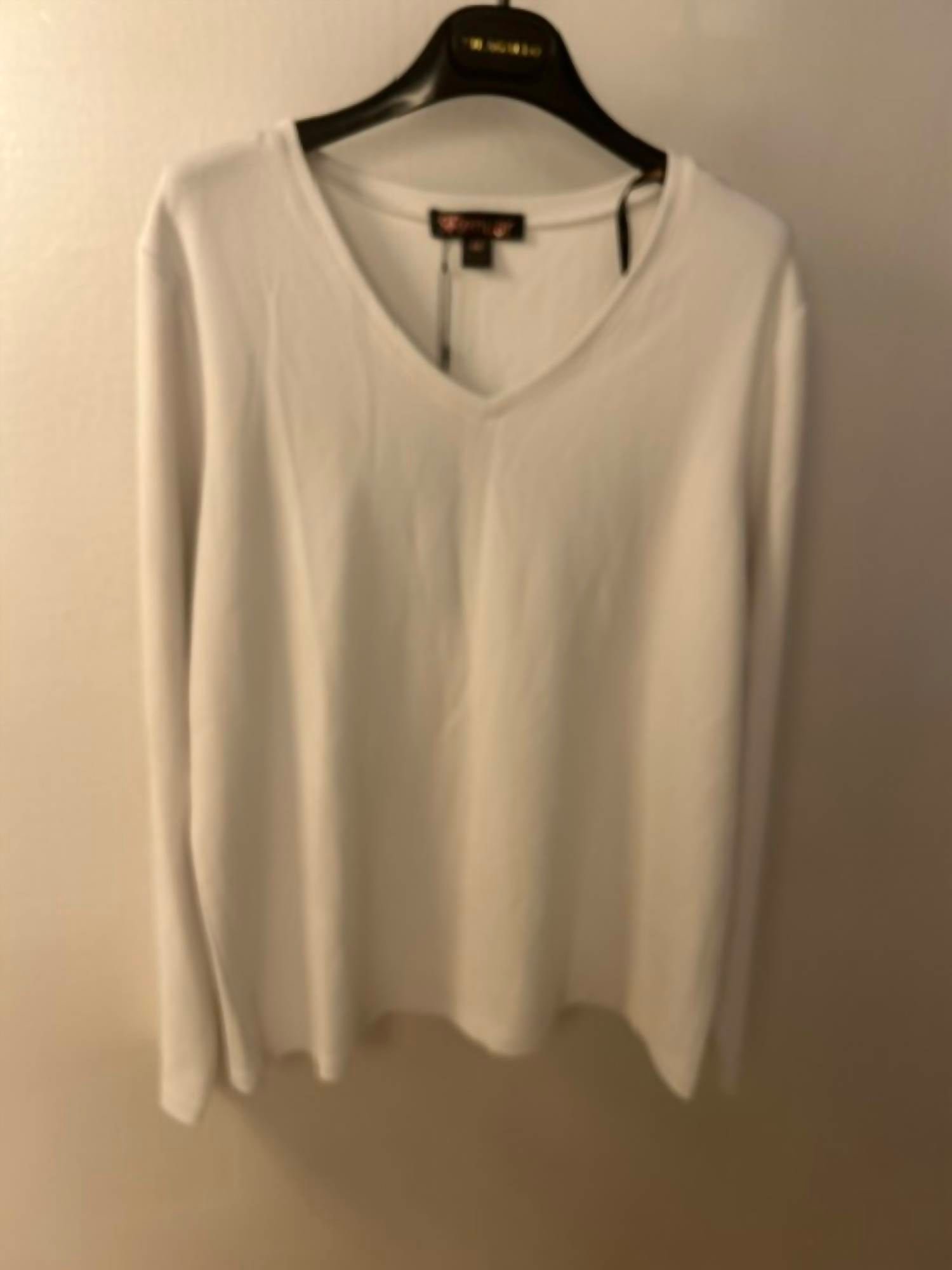 Renuar Women's Knit top in creme - women's long sleeve top