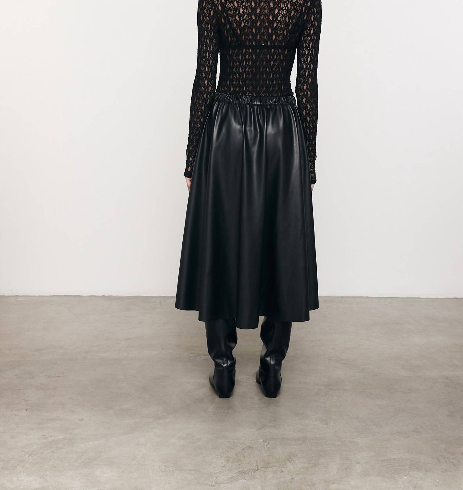 Enza Costa - LACE LONG SLEEVE TURTLENECK TOP