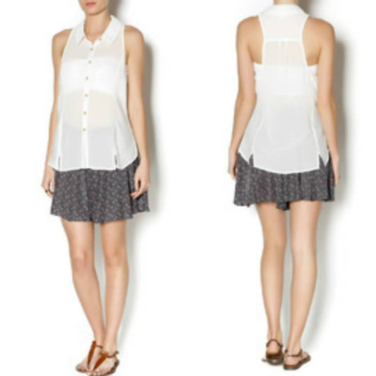 Free People - Tank Collar Buttondown