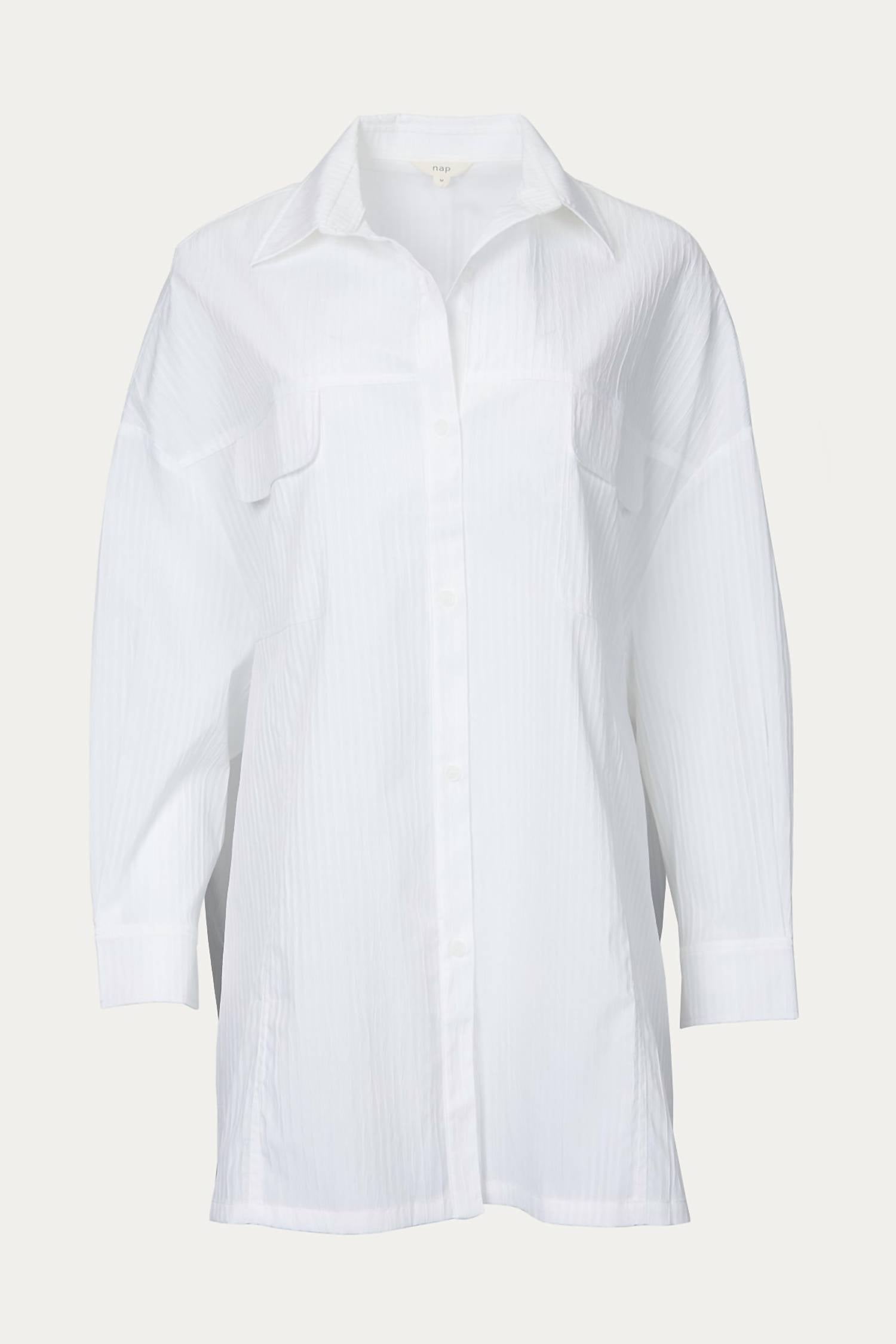 OVERSIZED COTTON-BLEND SHIRT