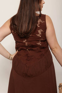 Tach - Sally Cutwork Maxi Dress