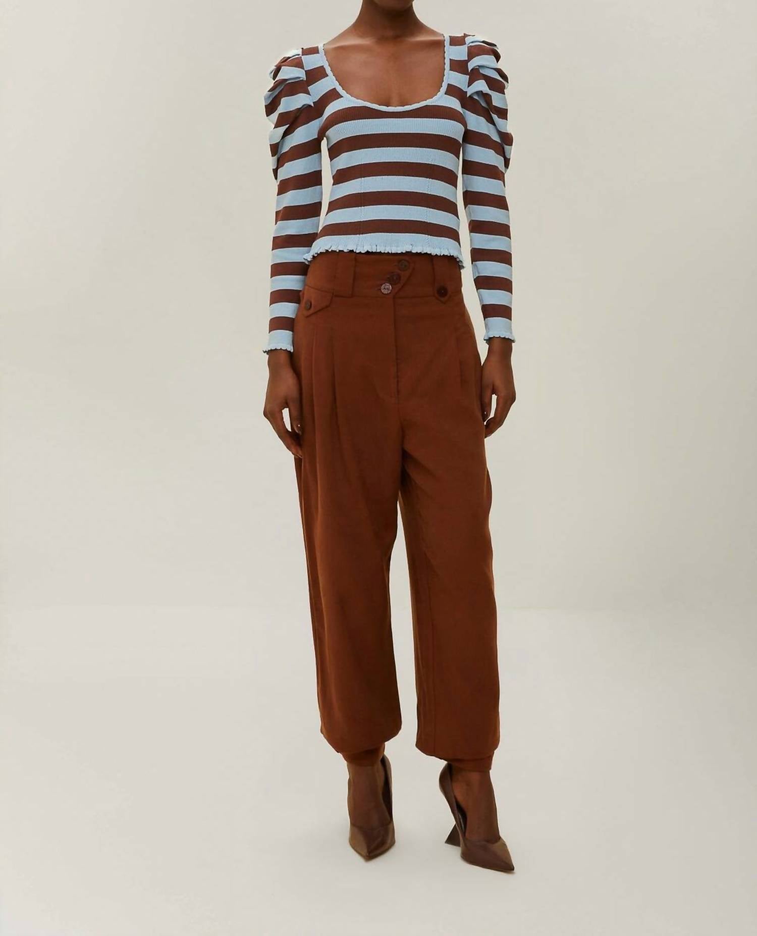 Farm Rio - Striped Knit Blouse