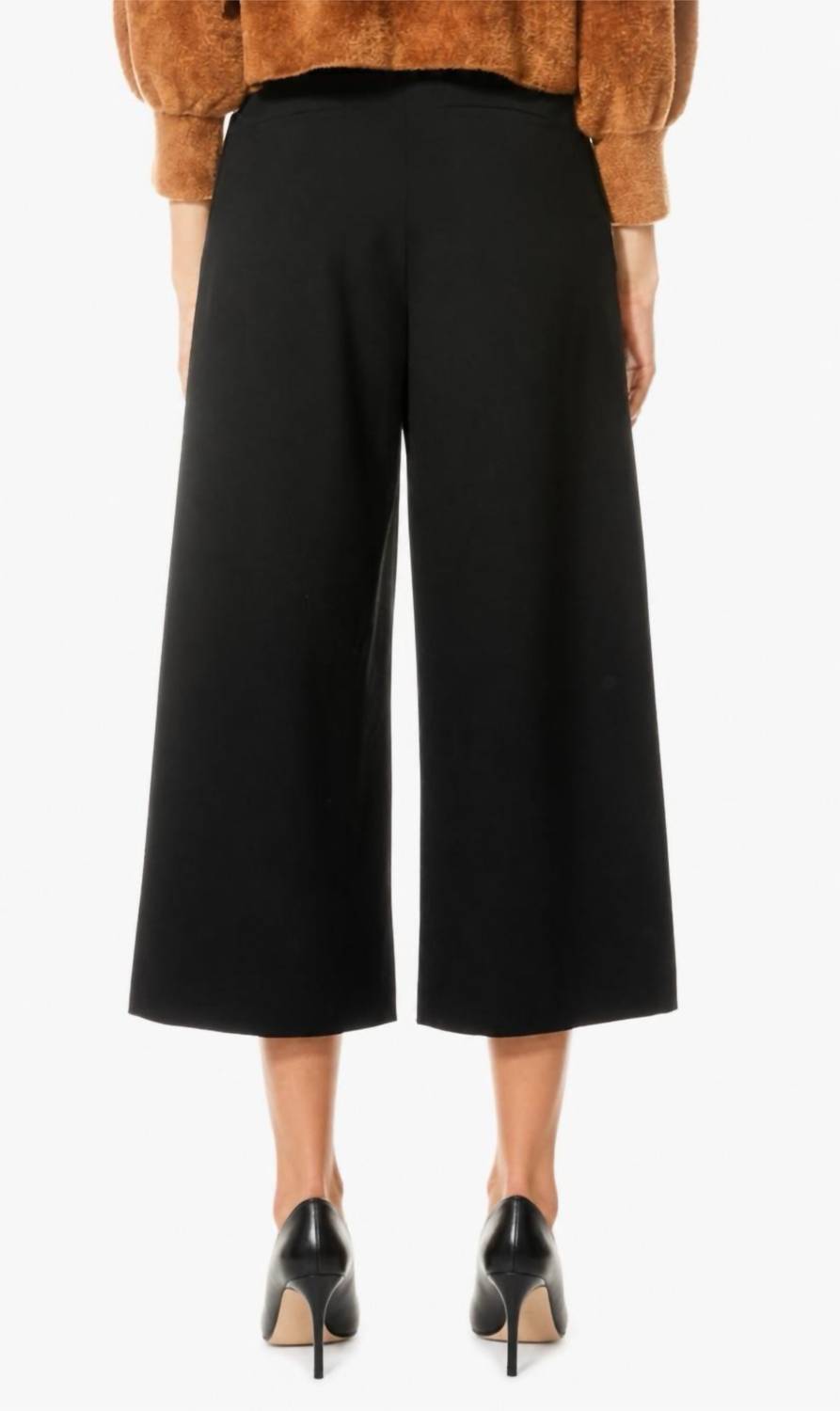 Alice + Olivia - Adelina Belt Tab Crop Wide Leg Pant