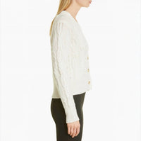 Vince - Women's Triple Braid Cable Wool Cashmere Cardigan