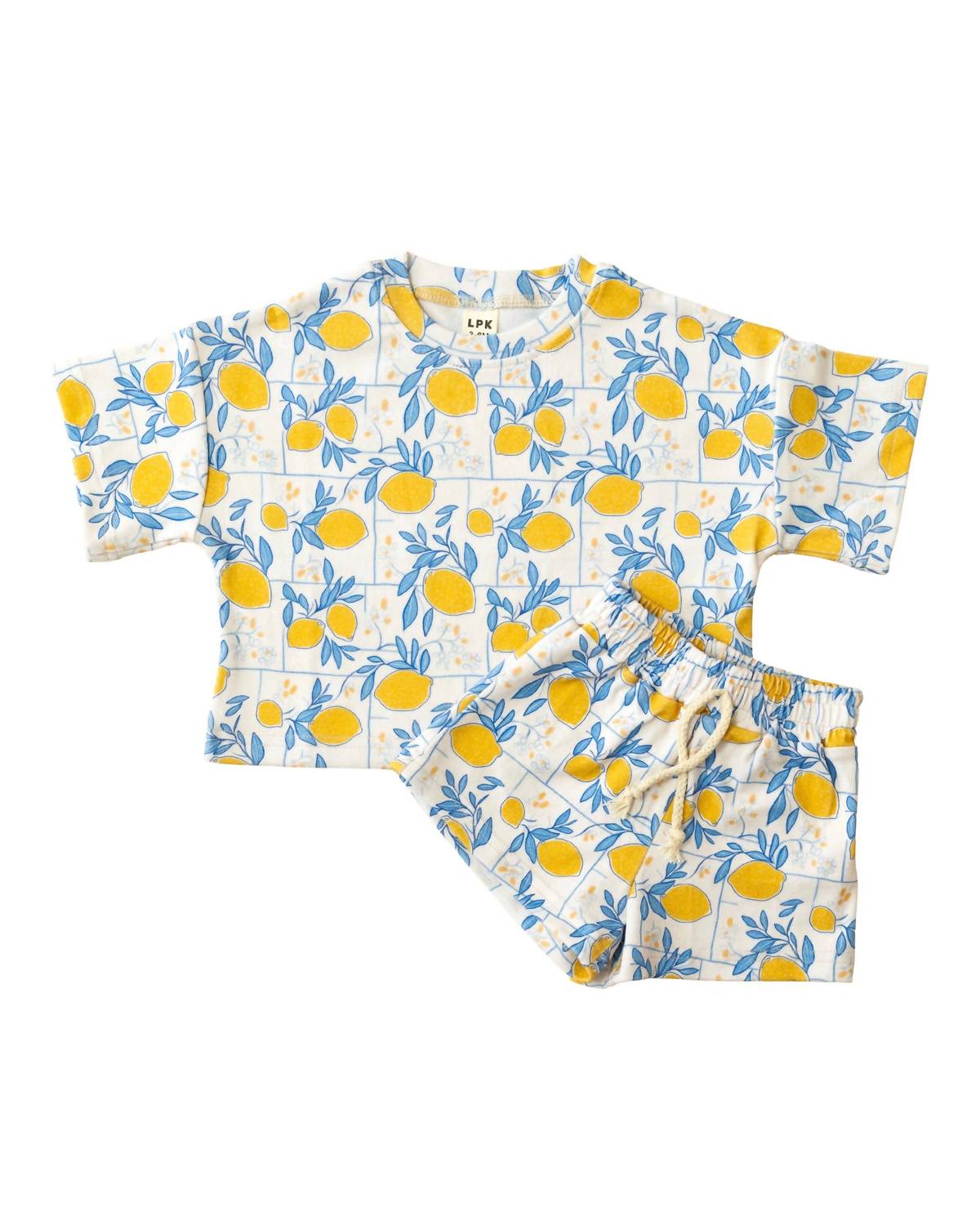 Lucky Panda Kids - Kids Lemon Shorts Set