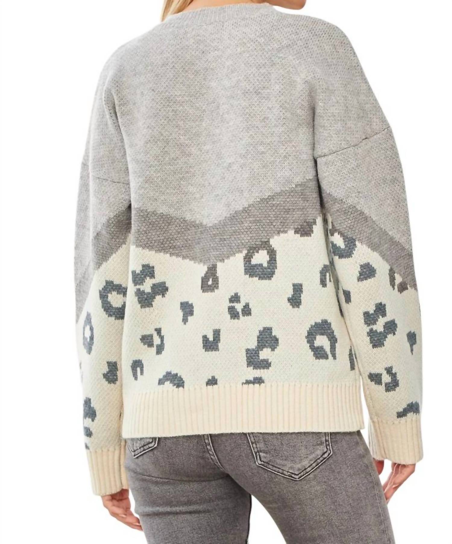 Andree By Unit - In Your Head Animal Print Sweater