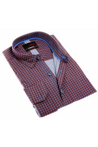 Eight X - Patterned Denim Button Down Shirt