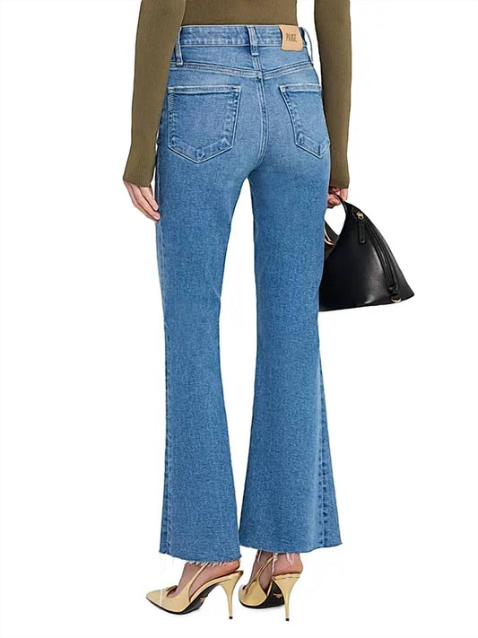 Paige - Marlow Skimmer Raw-edge Hem Jeans
