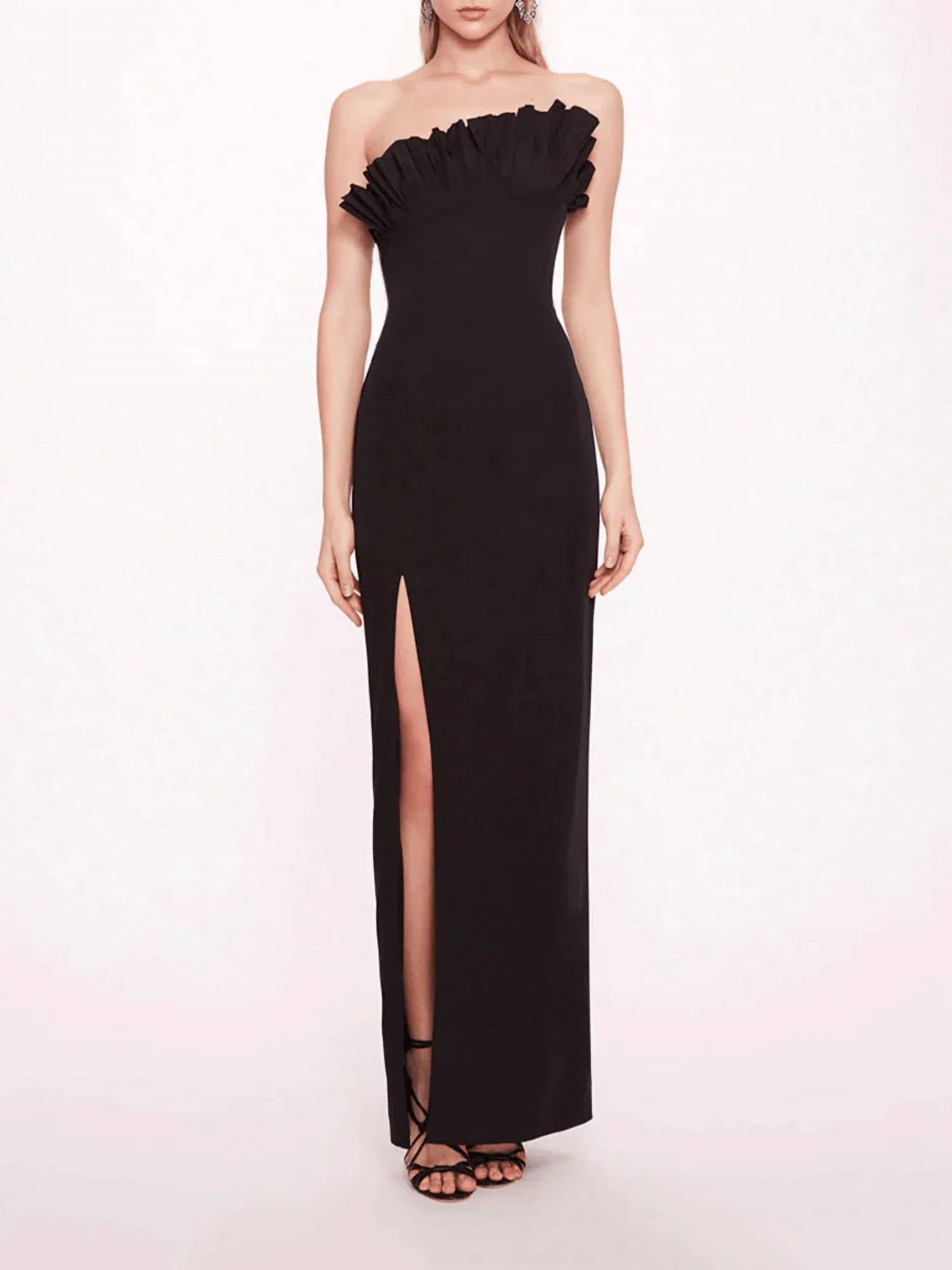 Marchesa - Off Shoulder Taffeta Ballgown