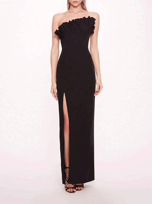 Marchesa - Off Shoulder Taffeta Ballgown