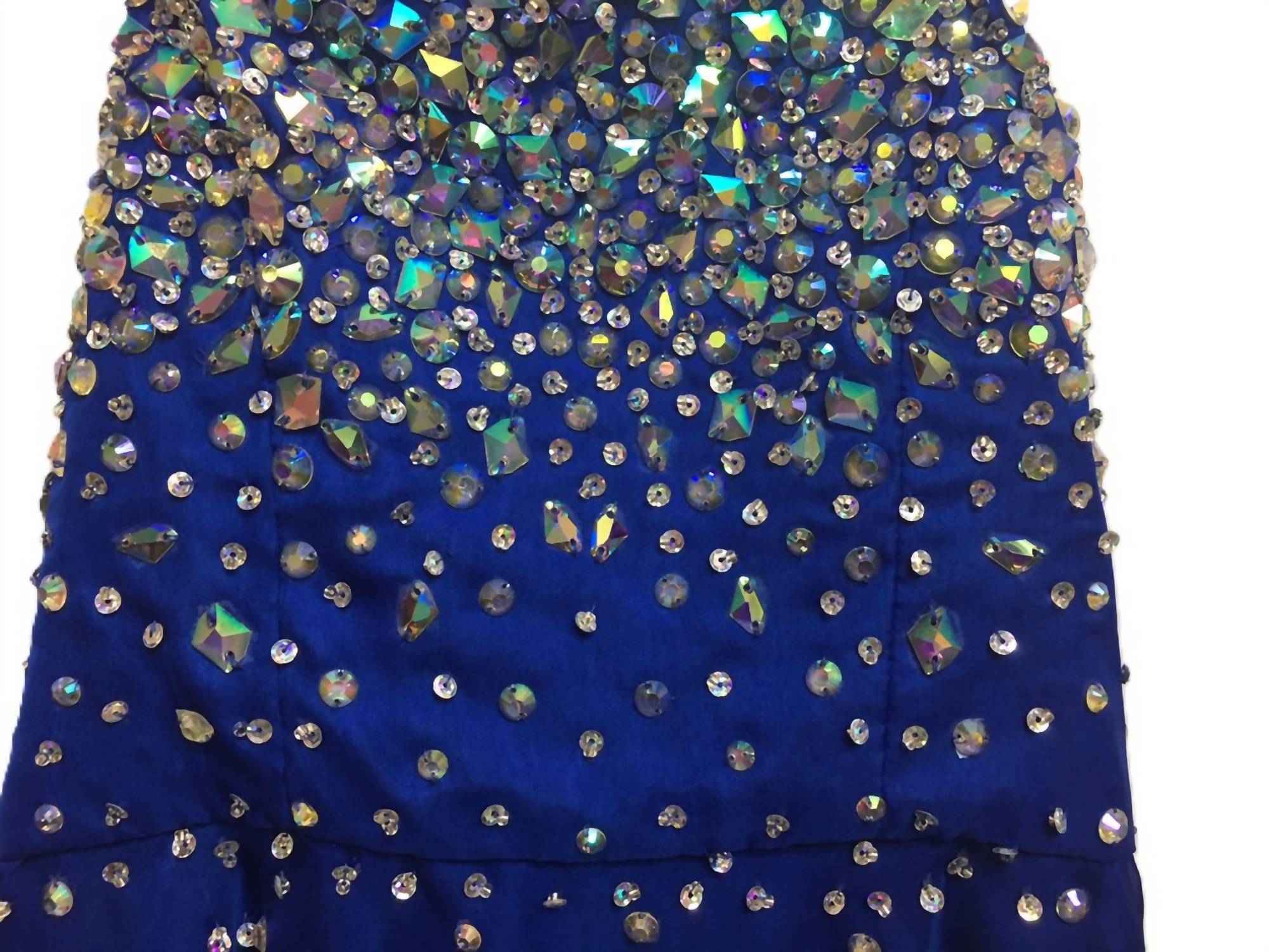 Social Occasions By Mon Cheri - Lexie Mon Cheri Tween Blue Jeweled Dress