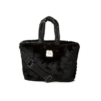 Think Royln - Women's Duplex Reversible Faux Fur Tote Bag
