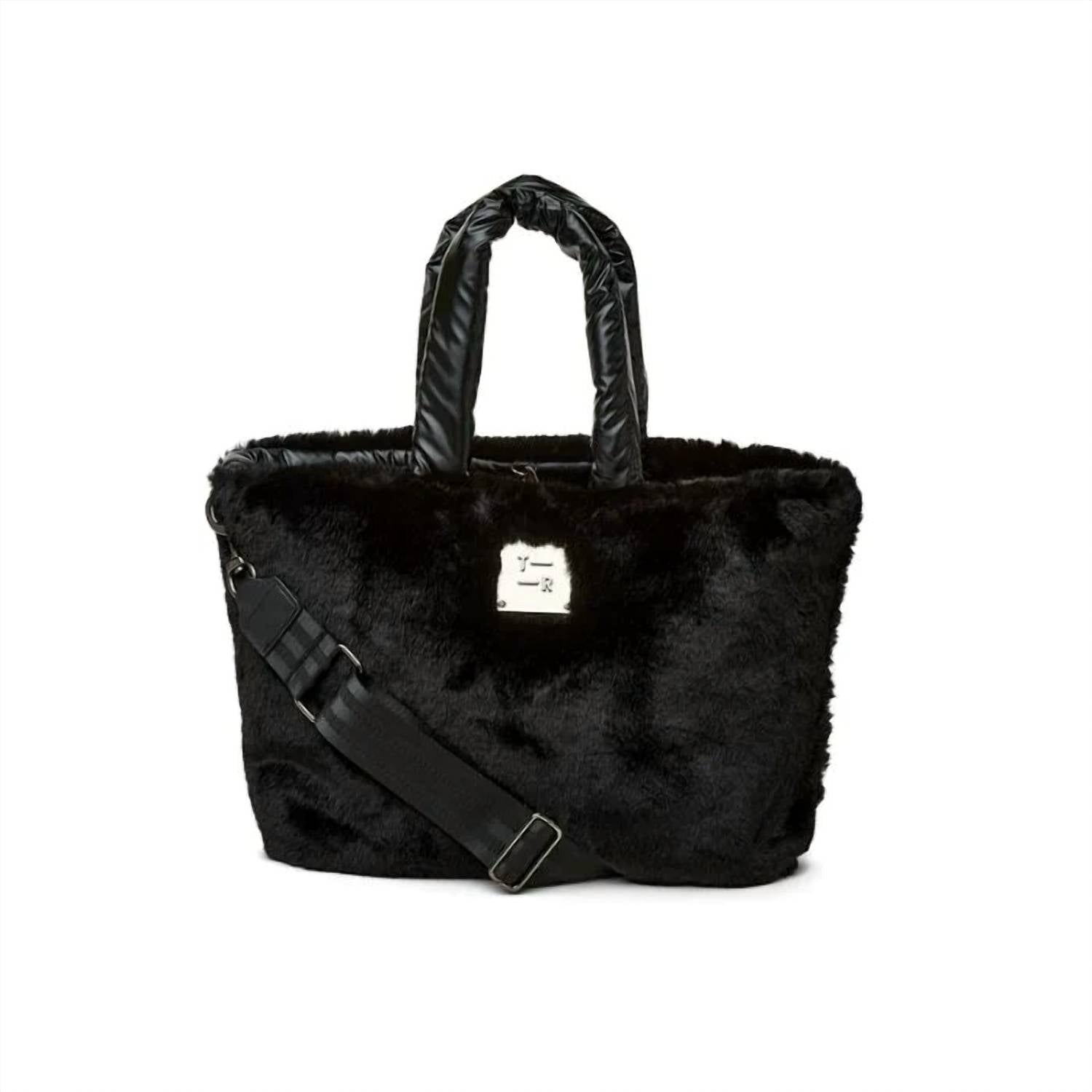 Think Royln - Women's Duplex Reversible Faux Fur Tote Bag