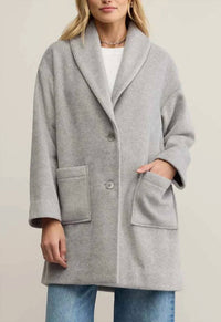 Z Supply Lennon Coat in heather grey - women's jacket