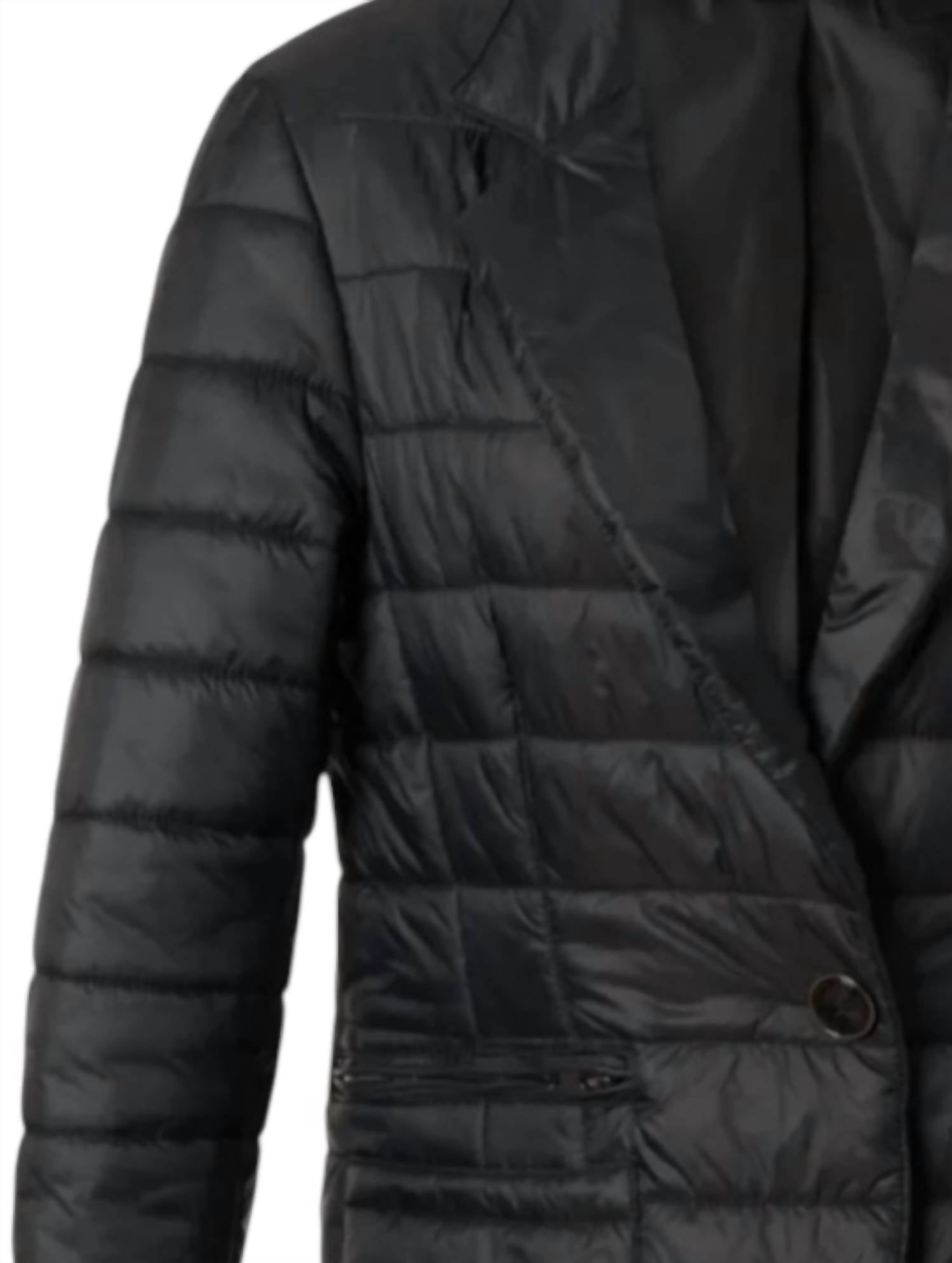 Diomi - Women's Nylon Jacket With Mink Trim