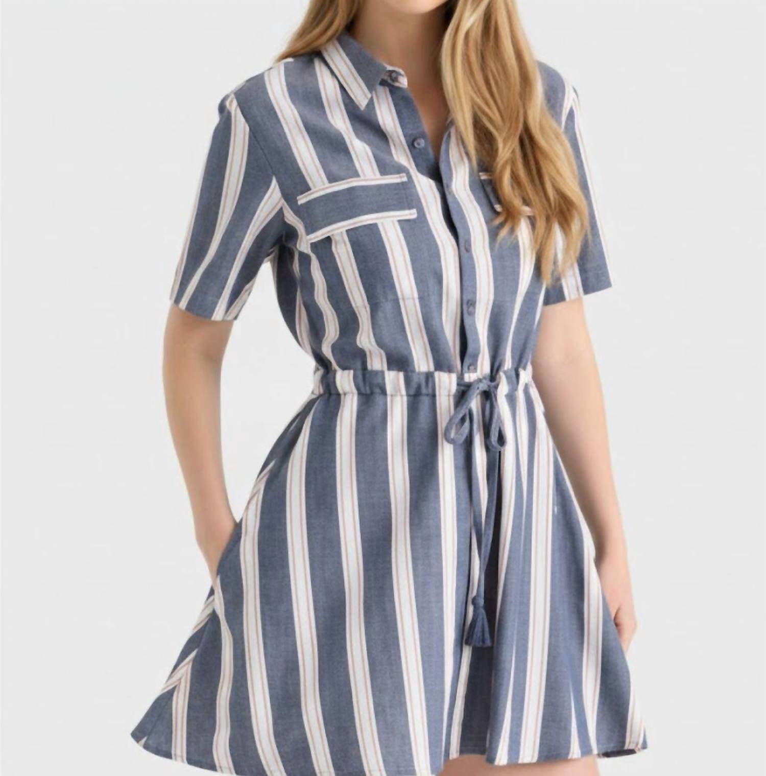 Never A Wallflower - KELLI STRIPE DRESS