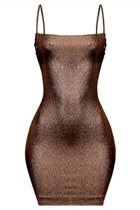 Metallic Mini Dress