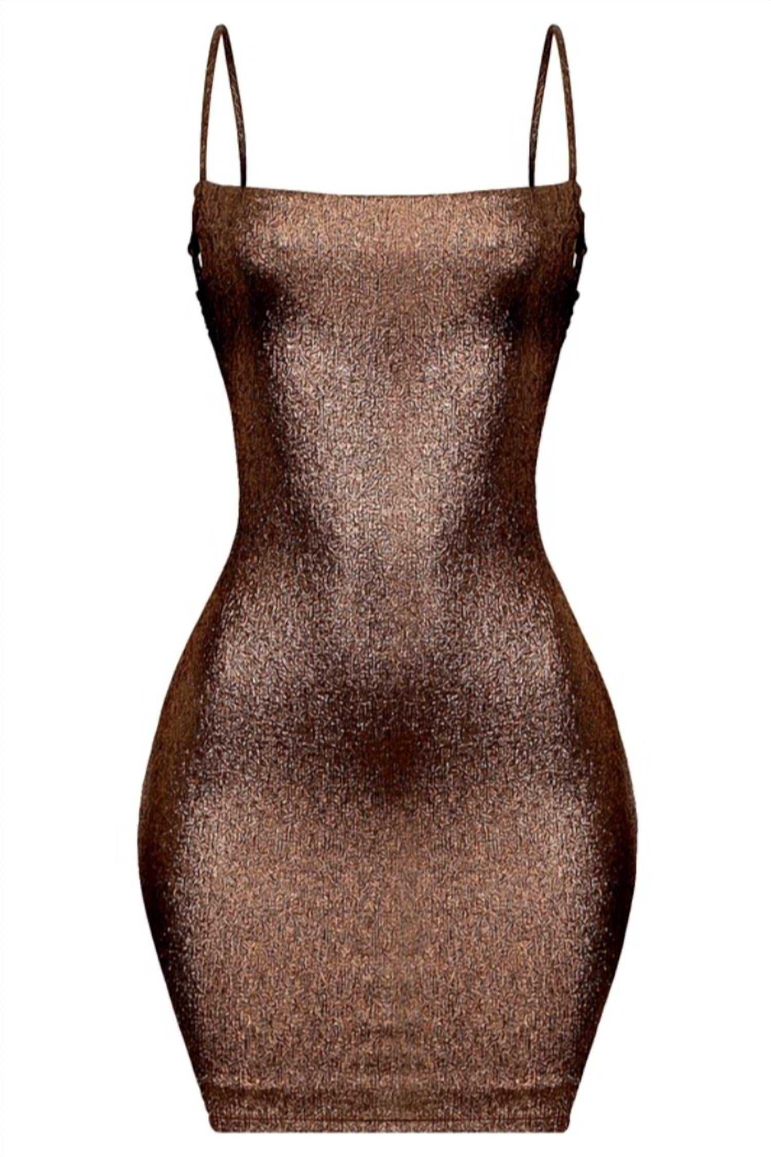 Metallic Mini Dress