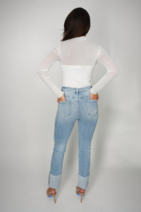 Falcon Park - Julian Mesh Mixed Top