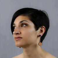 Rowena Sheen - Women's Wood Miro Drop Earrings