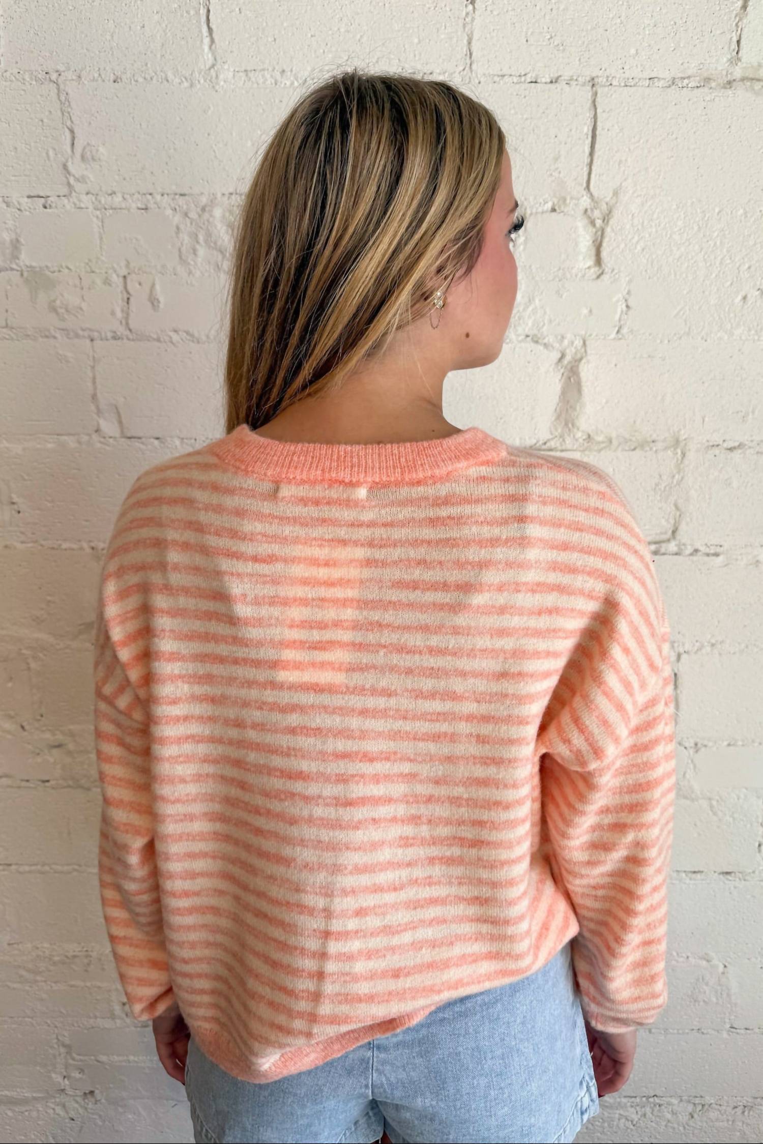 Olivaceous - Haley Stripe Knit Top