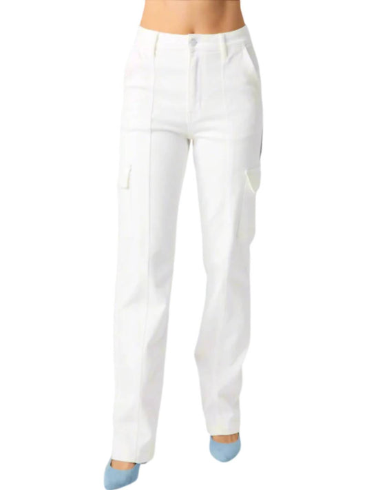 Judy Blue - High Rise Cargo Straight Leg Jeans