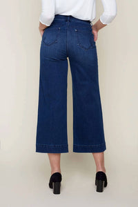 Renuar Denim Woven Pant in indigo - women's pants - alternate view
